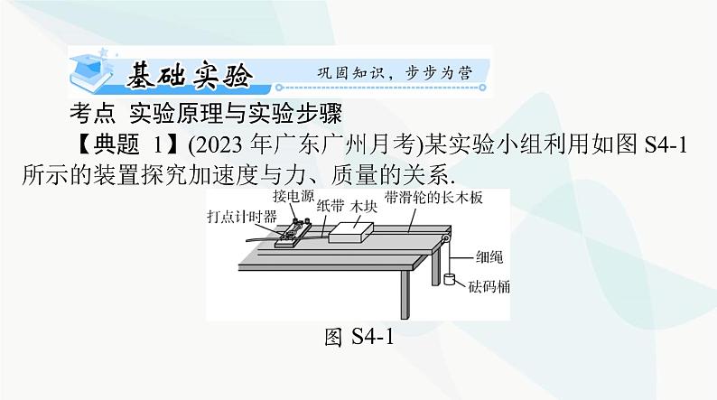 高考物理一轮复习第三章实验四验证牛顿运动定律课件第6页