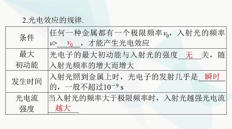 高考物理一轮复习第十三章第一节光电效应波粒二象性课件07