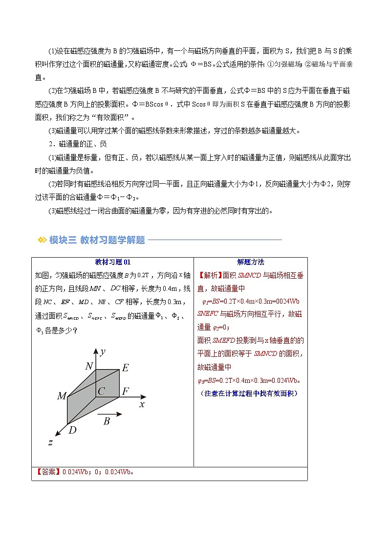 第02讲 磁感应强度  磁通量（解析版）（自主预习）03