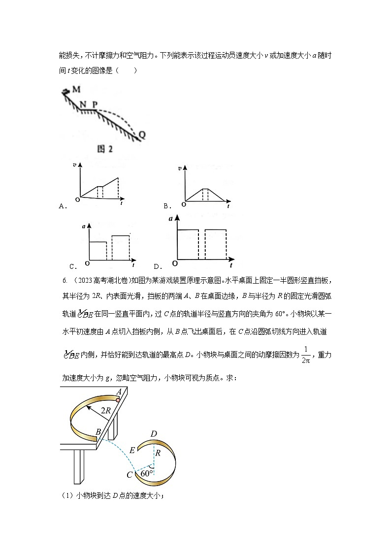 模型08 平抛运动模型-2024高考物理二轮复习80模型最新模拟题专项训练03