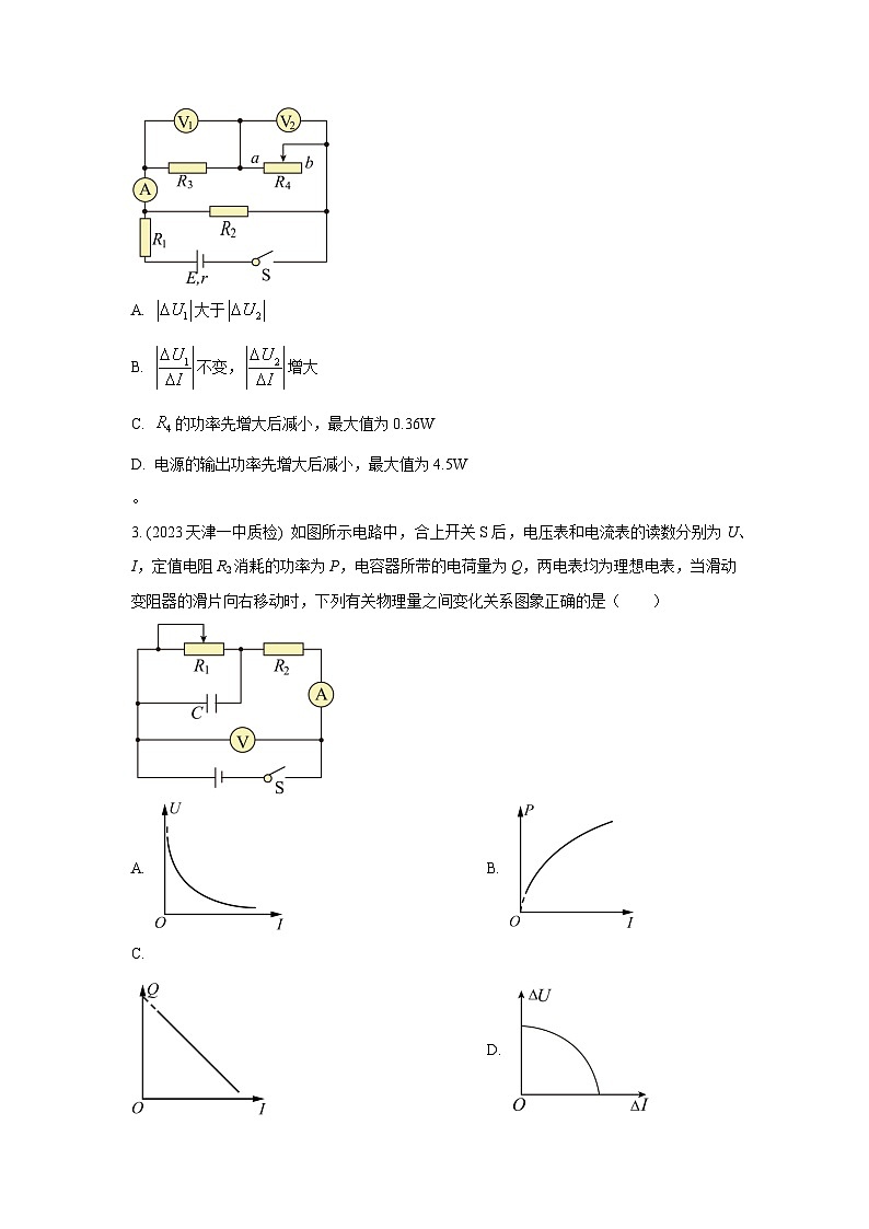 模型47 直流电路动态变化模型-2024高考物理二轮复习80模型最新模拟题专项训练03
