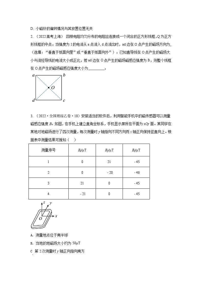 模型48 磁场叠加模型-2024高考物理二轮复习80模型最新模拟题专项训练02