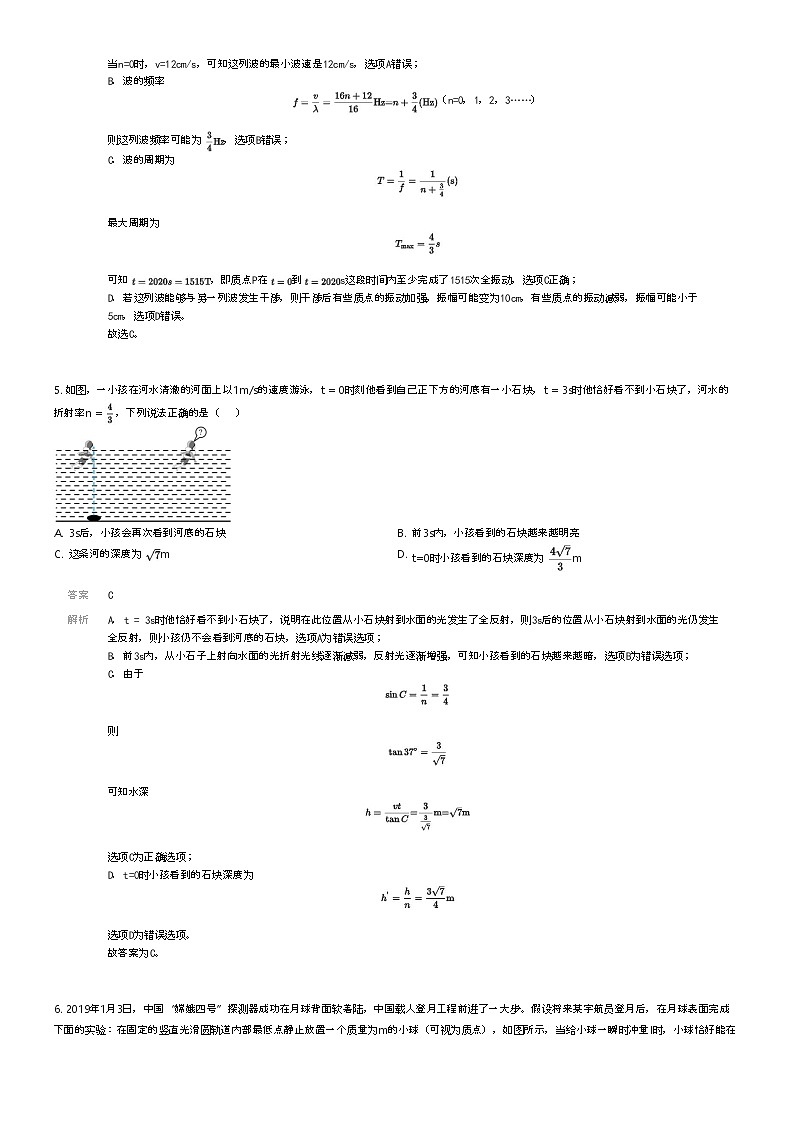 [物理][三模]2024年河北沧州盐山县高三三模物理试卷(联考)(原题版+解析版)03
