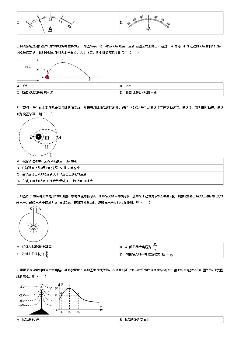 [物理]2023_2024学年5月江苏扬州邗江区高三下学期月考物理试卷(四校)(原题版+解析版)02