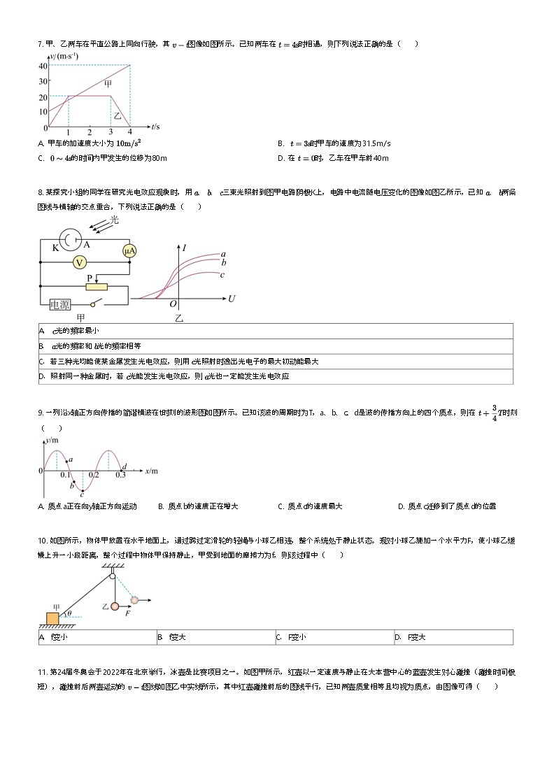 [物理]2023_2024学年安徽六安叶集区高二下学期期末物理试卷(皖西当代中学)原题版第2页