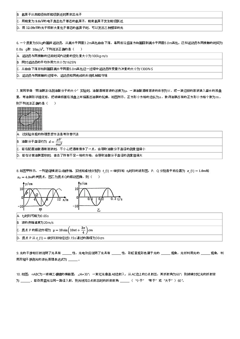 [物理]2023_2024学年福建福州仓山区福州外国语学校高二下学期期末物理试卷原题版第2页