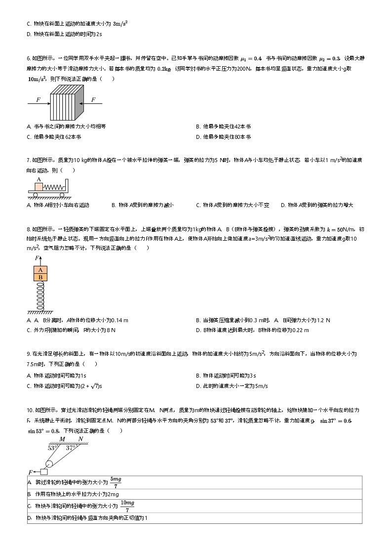 [物理]2023_2024学年山东青岛即墨区青岛第十九中学高二下学期月考物理试卷(原题版+解析版)02