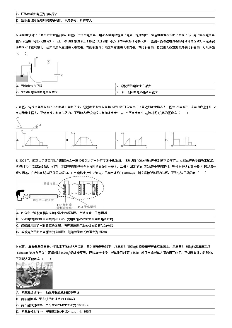 [物理]2024年广东高三上学期高考模拟物理试卷(名校)原题版第2页