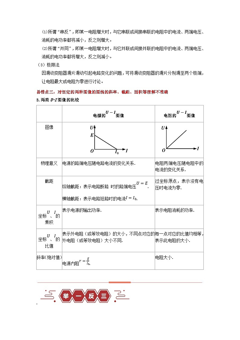 新高考专用备战2024年高考物理易错题精选易错点10恒定电流3大陷阱教师版第2页