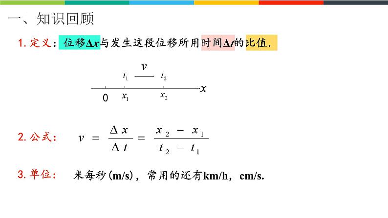 1.3.2测量纸带的平均速度和瞬时速度 速度-时间图像 课件高一上学期物理人教版（2019）必修第一册02