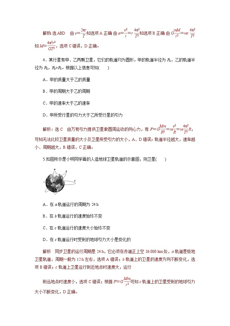 7.3万有引力理论的成就（解析版）第2页