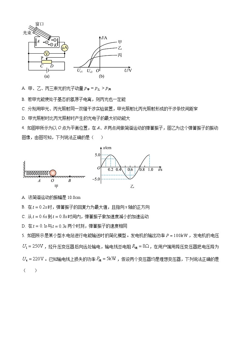 2024天津市五区县重点校联考高二下学期7月期末考试物理含解析第2页
