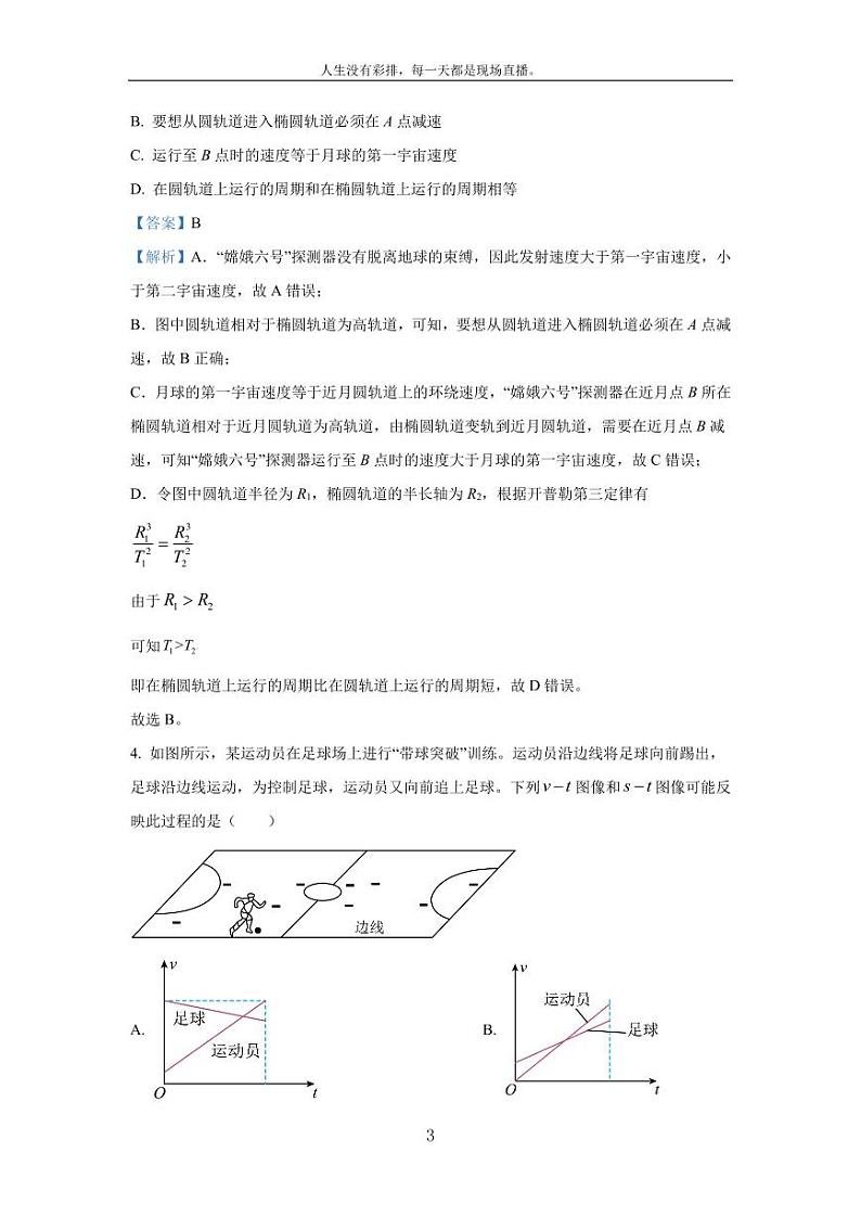 [物理][三模]辽宁省部分学校2023_2024学年高三下学期考前测试试题(B卷)(解析版)第3页