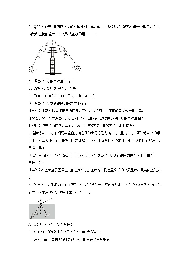 [物理]江苏省2023_2024学年高三第一次联考试卷(解析版)03