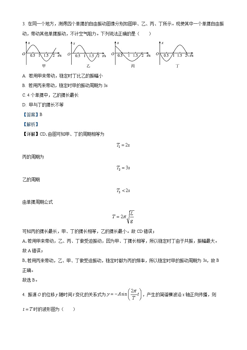 河南省南阳市2023-2024学年高二下学期4月期中考试物理试题（解析版）第2页