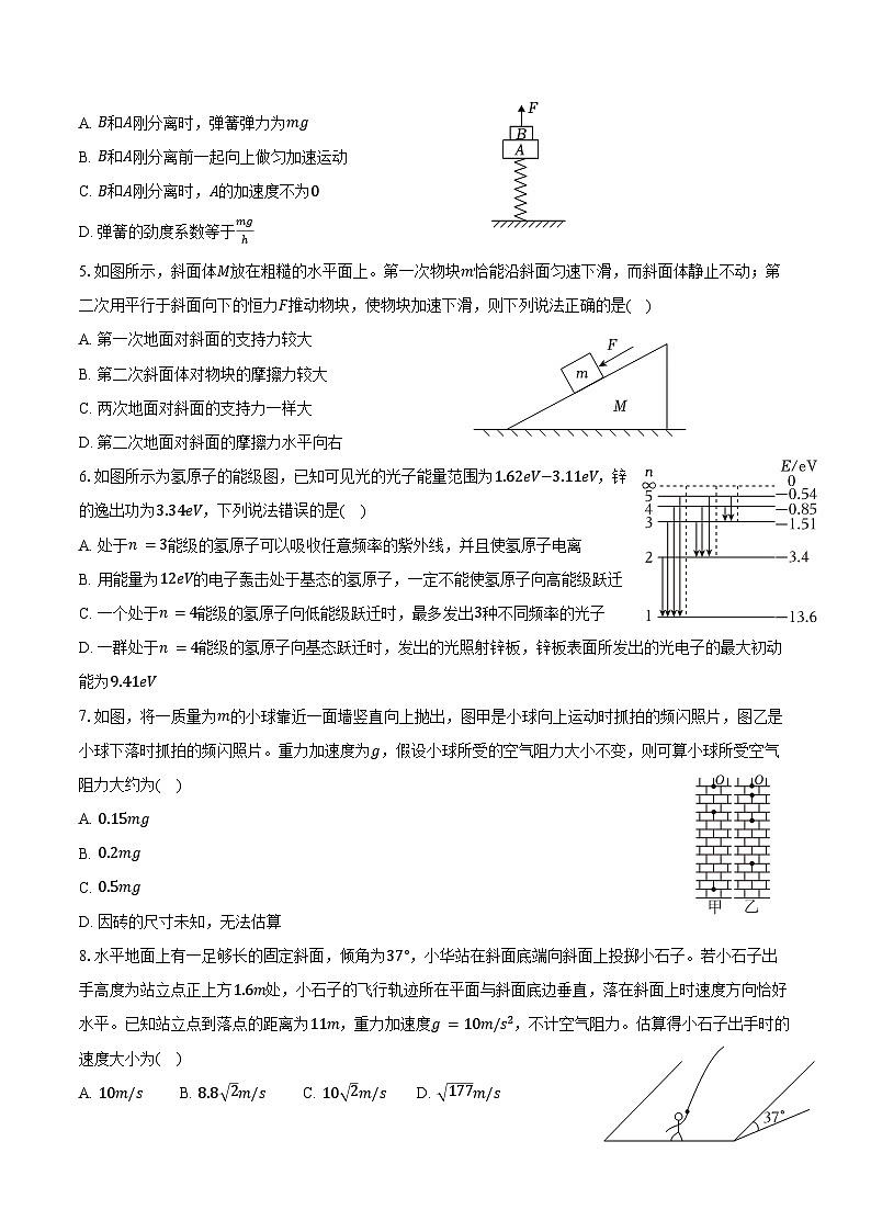 2023-2024学年山东省青岛市莱西市高二（下）期末物理试卷（含答案）02