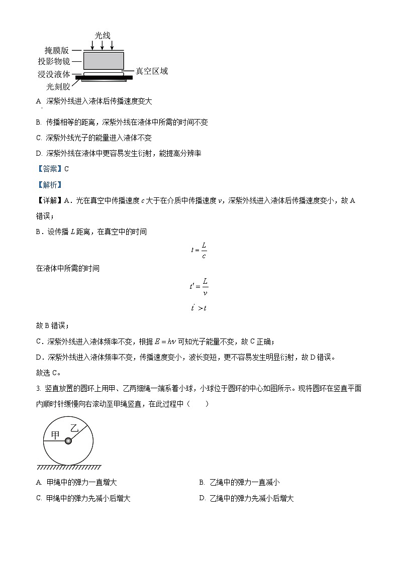 2024届安徽省高三下学期模拟预测物理试题（原卷版+解析版）02