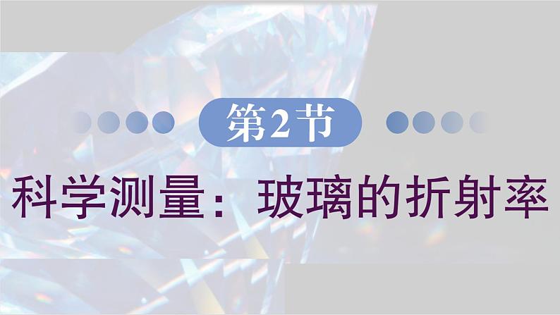 4.2 科学测量玻璃的折射率 课件 高一物理鲁科版（2019）选择性必修第一册第2页