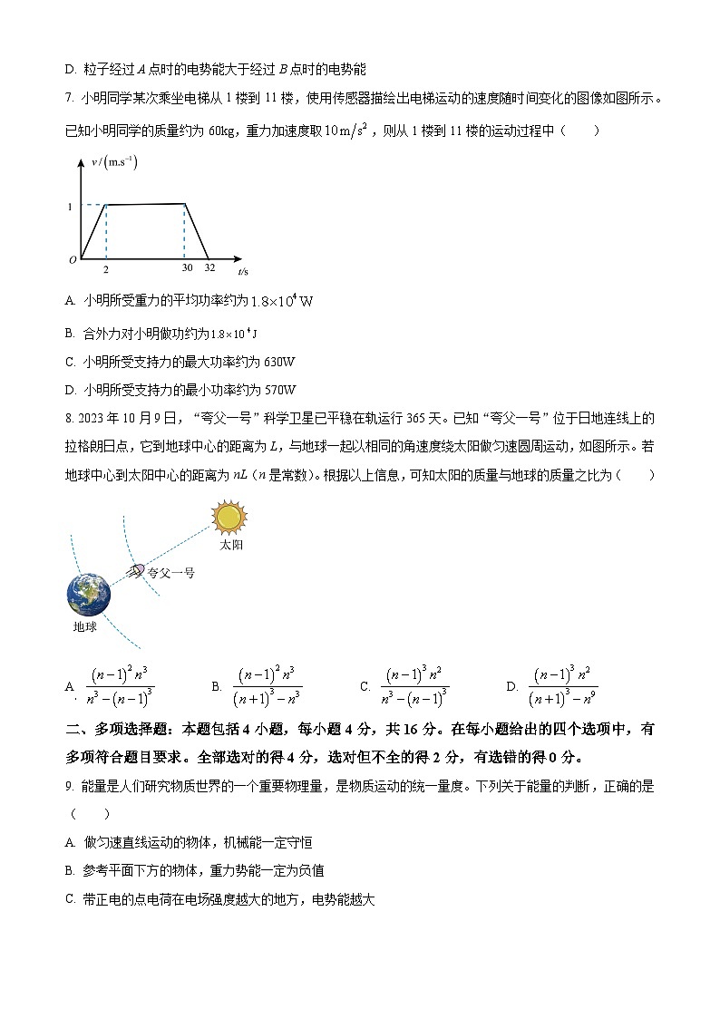 山东省日照市2023-2024学年高一下学期7月期末考试物理试卷（Word版附解析）03