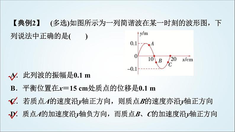 粤教版高中物理选择性必第一册第3章素养提升课(二)波的图像与波的多解问题课件07