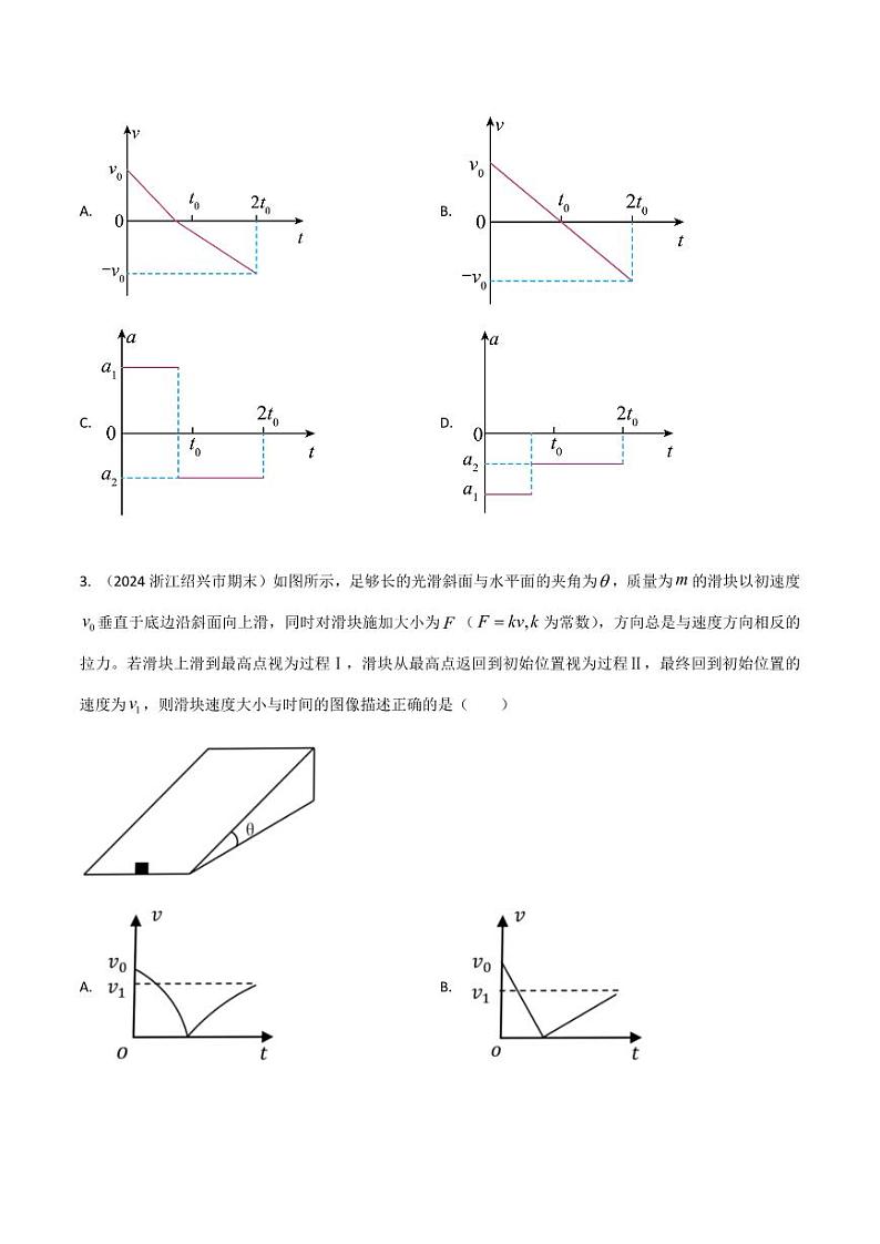 1.6运动图像选图题（学生版） 2025年高考物理100考点千题精练（新高考通用）第2页
