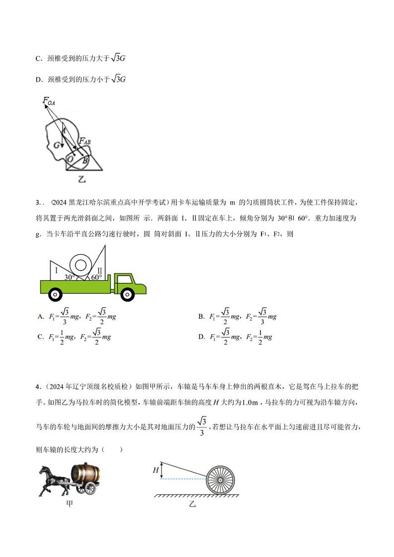 2.4力的分解（学生版） 2025年高考物理100考点千题精练（新高考通用）第2页