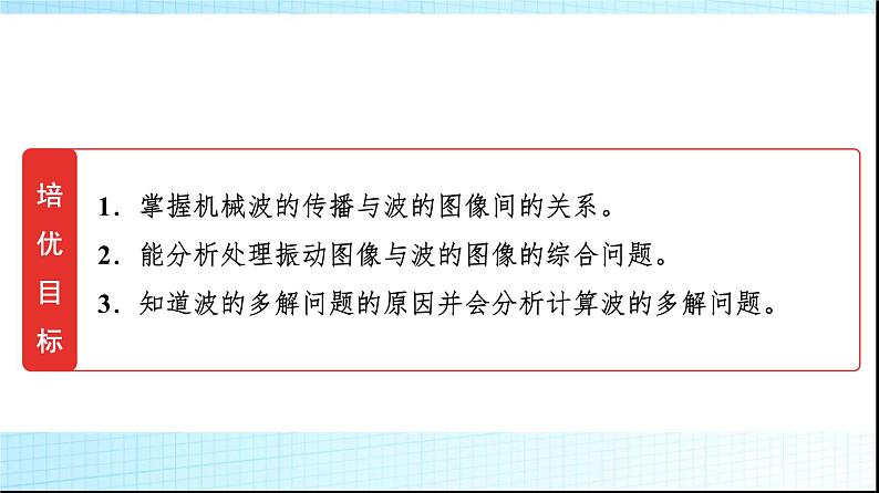 鲁科版高中物理选择性必修第一册第3章素养培优课(三)机械振动与机械波及波的多解问题课件02