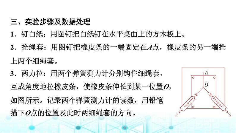 鲁科版高中物理必修第一册第4章实验探究两个互成角度的力的合成规律课件第4页