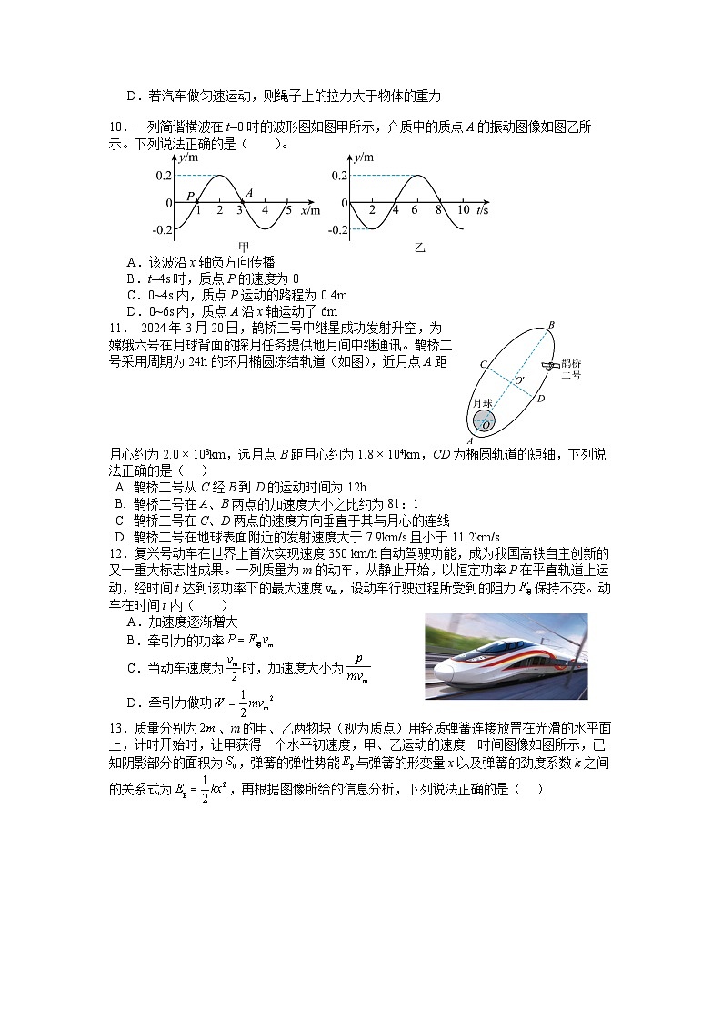 四川省成都市石室中学2023-2024学年高一下学期期末考试物理试题（Word版附解析）第3页
