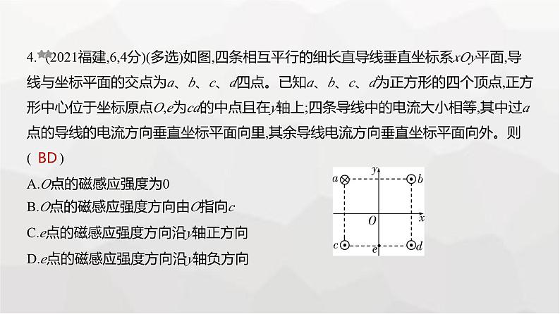 广东版高考物理复习专题一0一磁场练习课件04