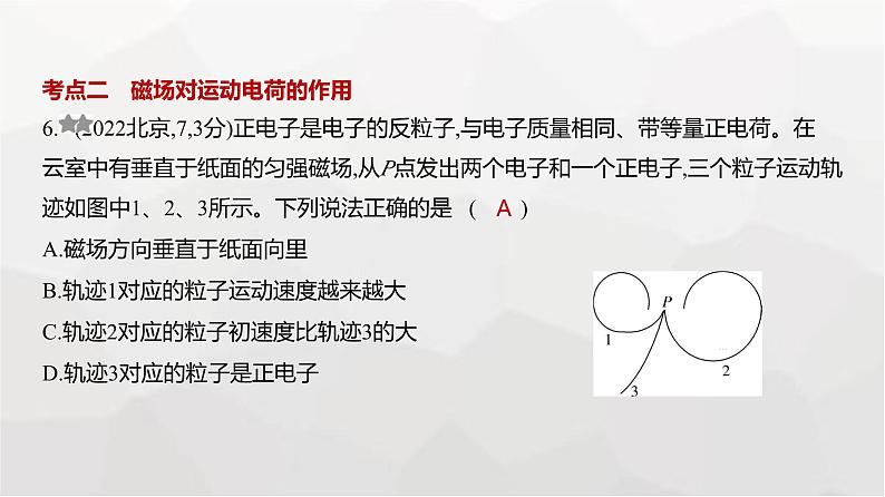 广东版高考物理复习专题一0一磁场练习课件06