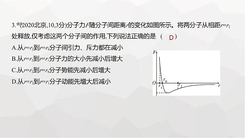 广东版高考物理复习专题一0五热学练习课件03