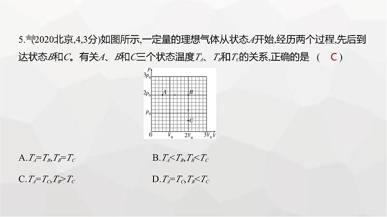 广东版高考物理复习专题一0五热学练习课件05