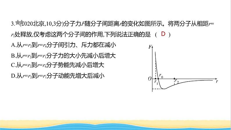 江苏版高考物理复习专题一0五热学练习课件第3页