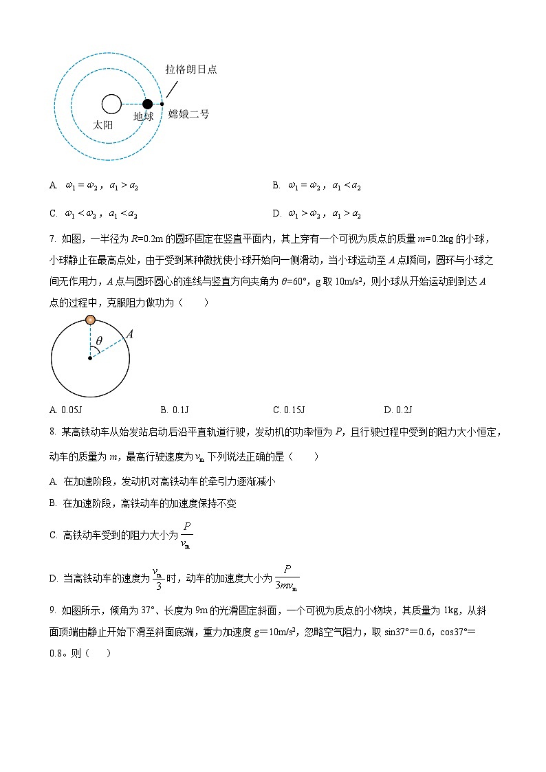 辽宁省七校协作体2023-2024学年高一下学期5月期中联考物理试卷（原卷版+解析版）03