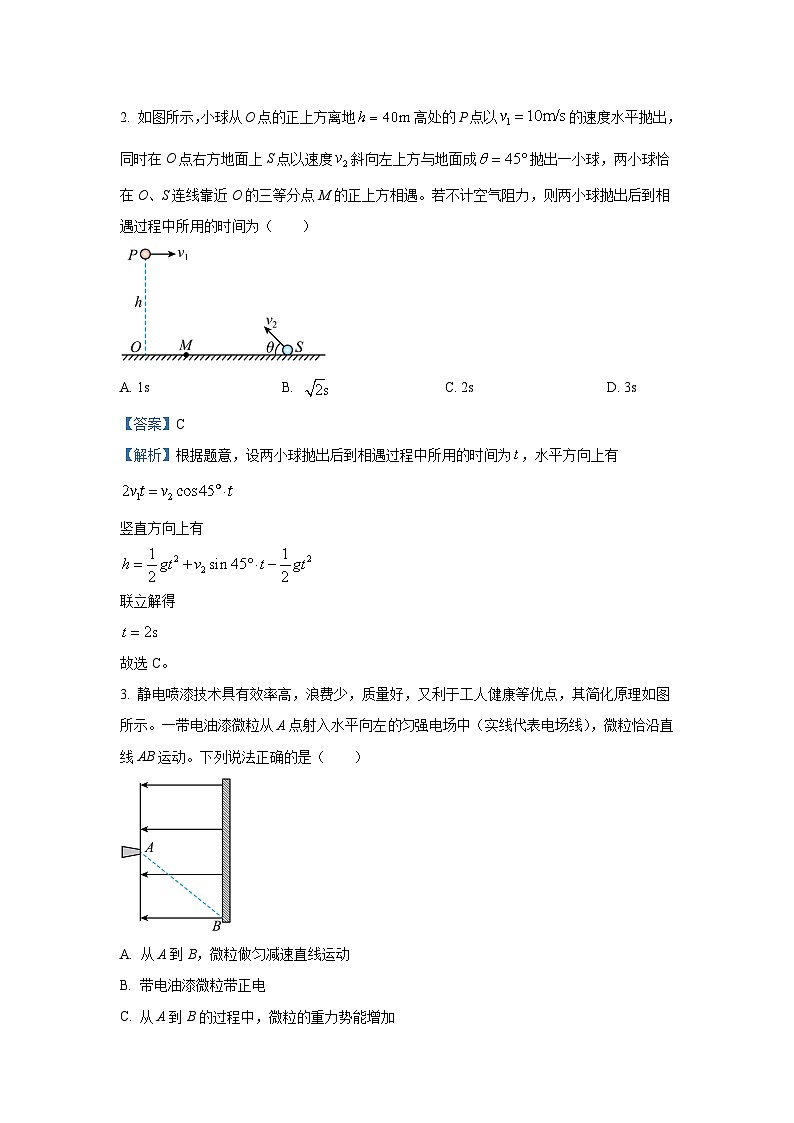 [物理]广东省梅州市部分学校2023_2024学年高三下学期5月联考试卷(解析版)02