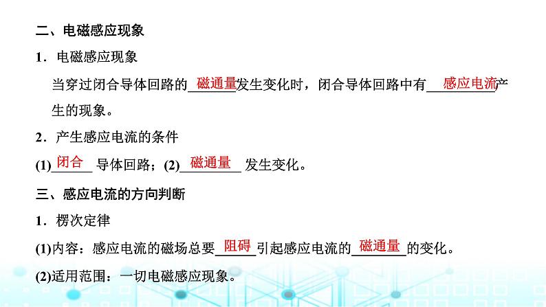 高考物理一轮复习选择性必修第二册第十章电磁感应第一讲电磁感应现象楞次定律课件第3页