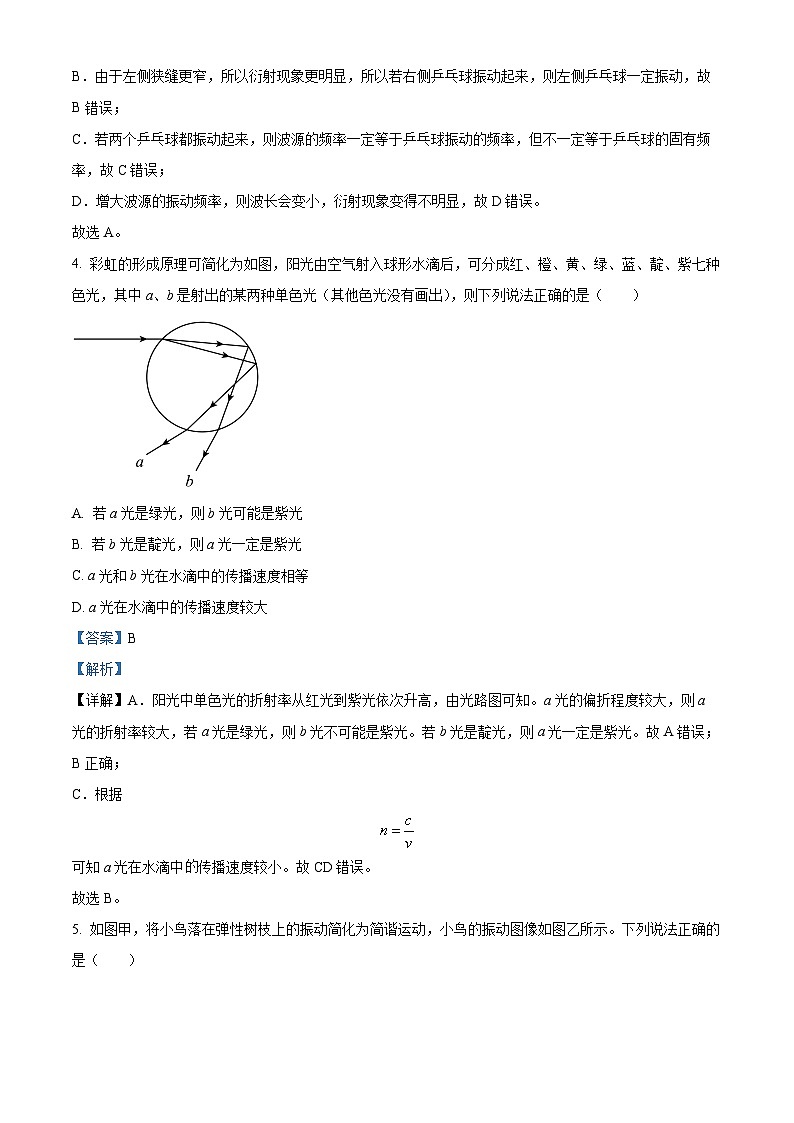甘肃省天水市2023-2024学年高二下学期5月期中联考物理试题（解析版）03