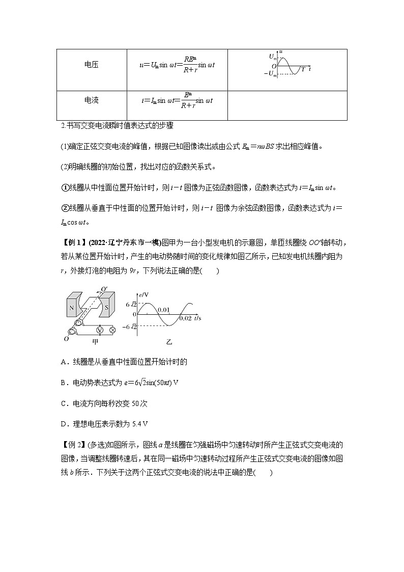 高考物理一轮复习专题30交变电流与变压器(原卷版+解析)02