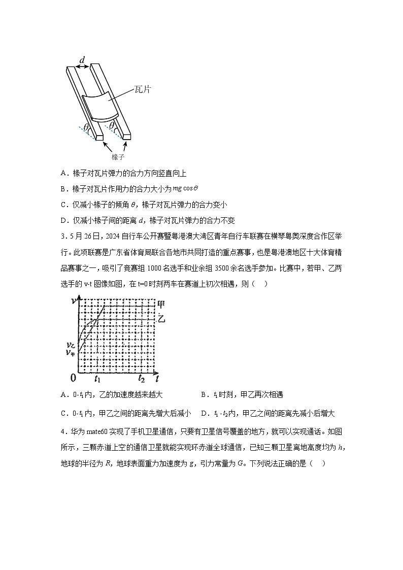 广东省六校2025届高三上学期8月第一次联考物理试卷（Word版附解析）02