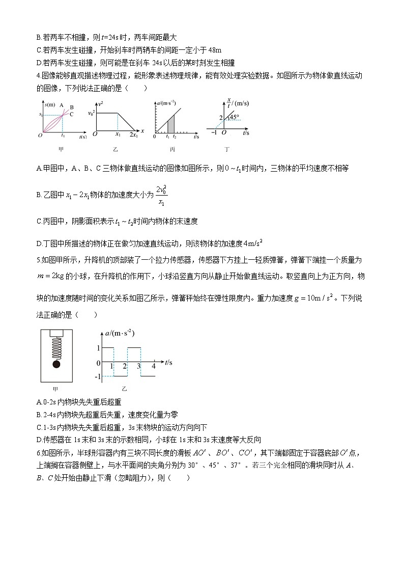 湖北省重点高中智学联盟2025届高三上学期8月联考物理试卷（Word版附解析）第2页