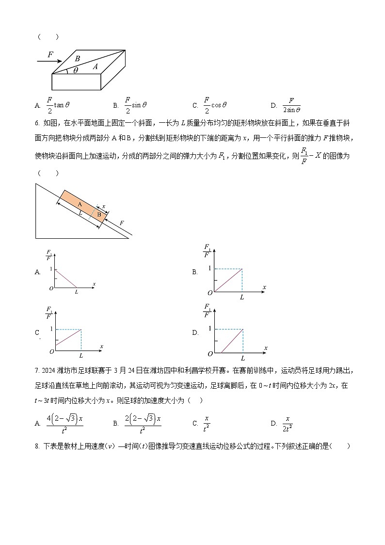 2024届黑龙江省佳木斯第一中学高三下学期第一次调研考试物理试卷（原卷版+解析版）02