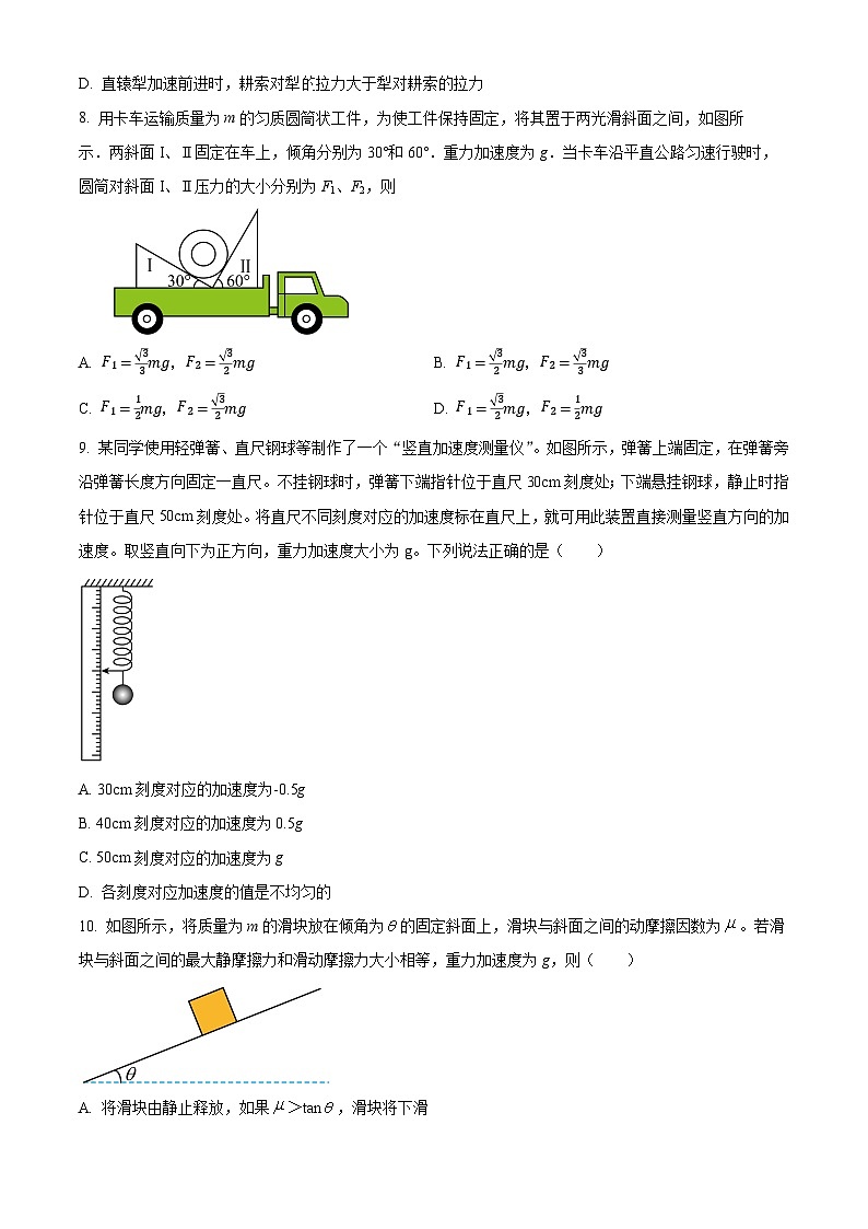山东省潍坊市临朐县第一中学2024-2025学年高三上学期开学考试物理试题（原卷版+解析版）03