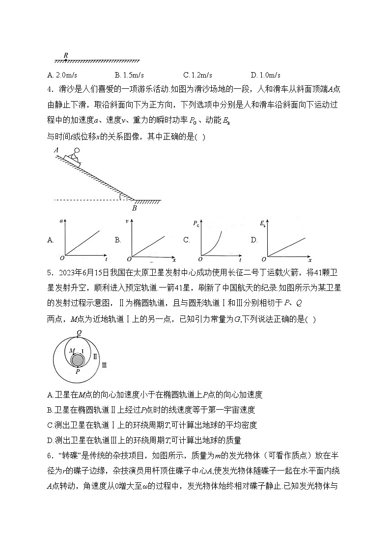 河北省2024届高三上学期开学省级联测考试物理试卷(含答案)第2页