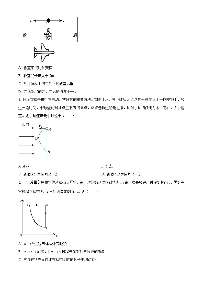 2024届江苏省南菁高级中学高三下学期第三次模拟考试物理试题（原卷版+解析版）02