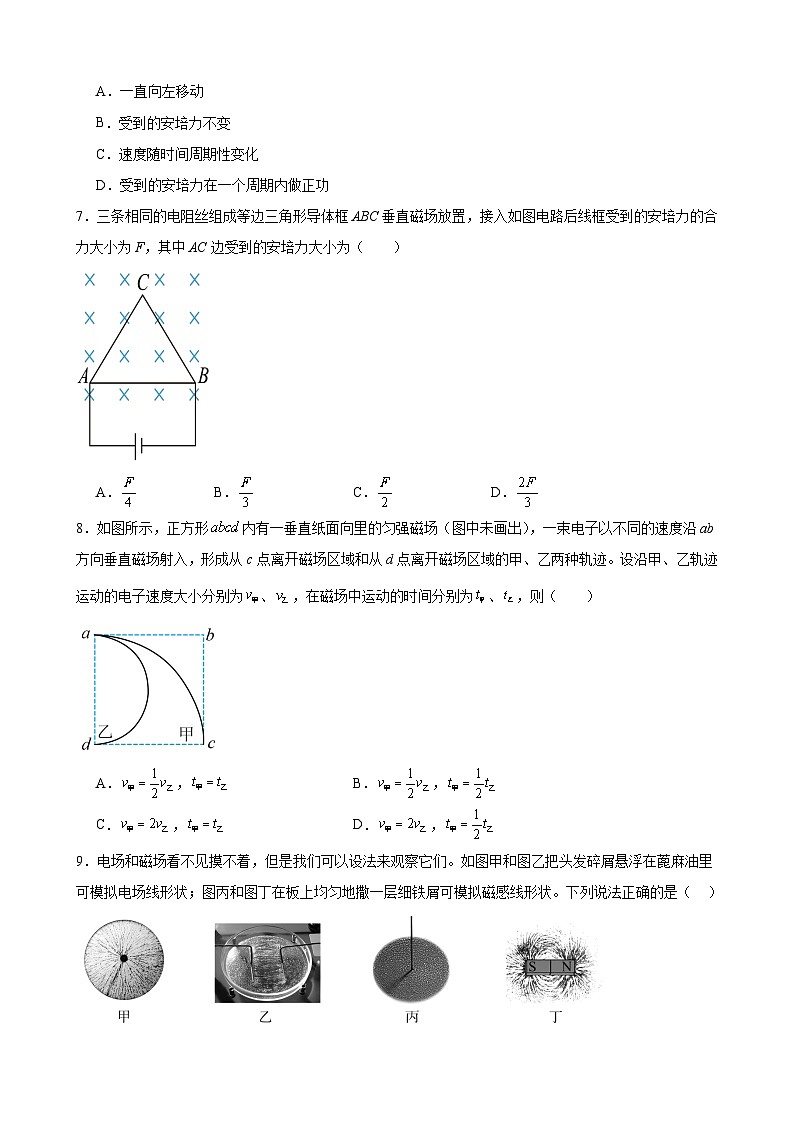 综合特训03 磁场（热点题）（原卷版）-2025高考物理一轮新题型综合特训（上海专用）第3页