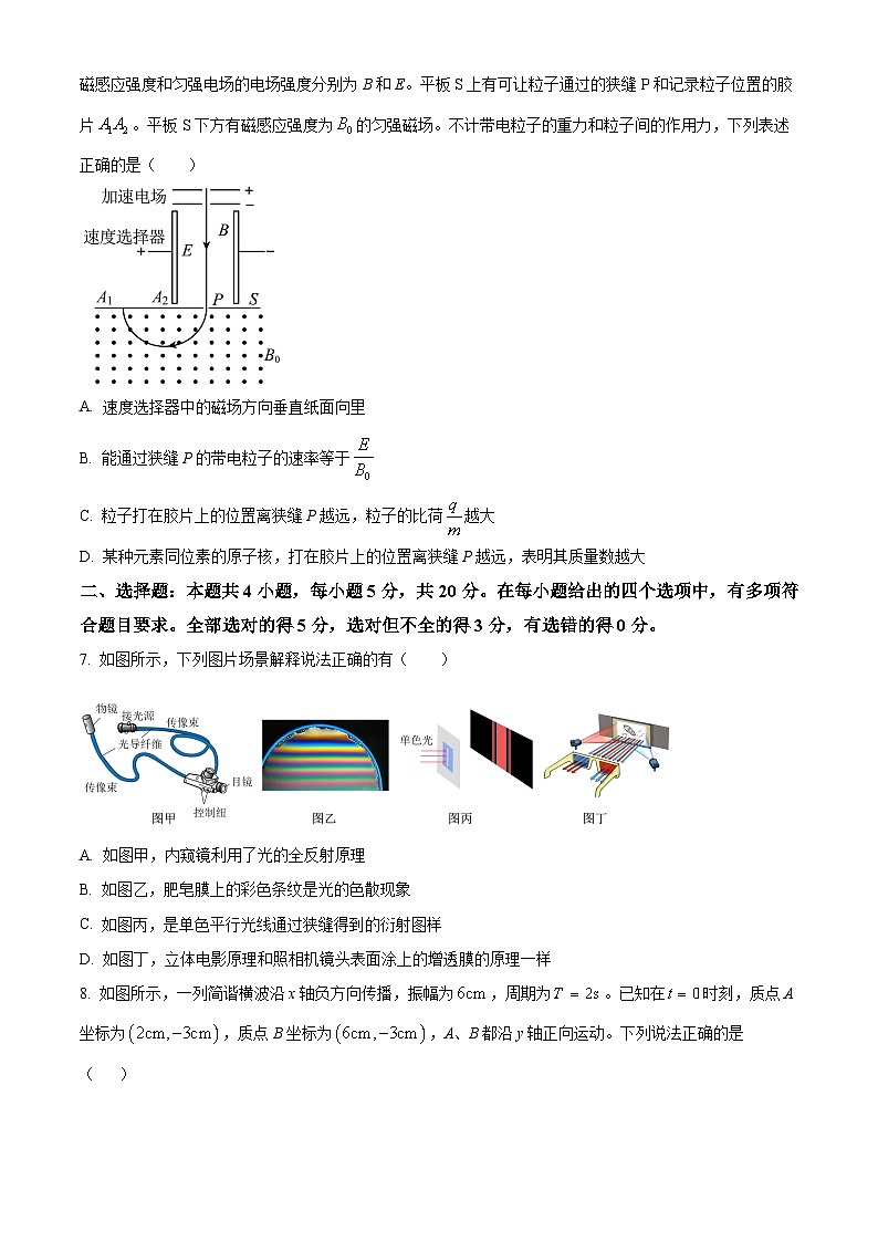 2024届湖南省长沙市麓山国际实验学校高三下学期三模物理试题（原卷版+解析版）03