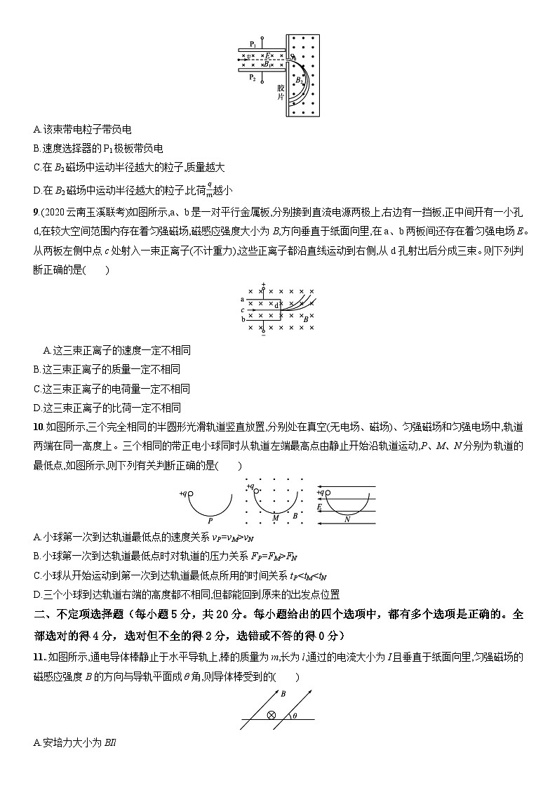 人教版（2019）高中物理选择性必修第二册 第一章《安培力与洛伦兹力》单元测试（原卷+解析卷）03