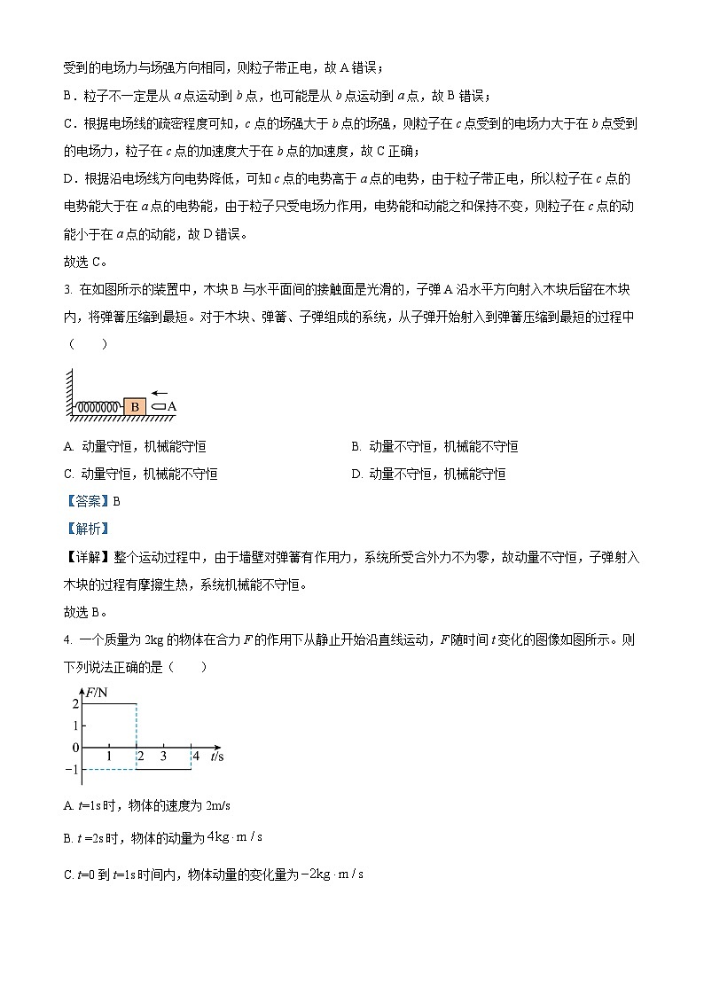 黑龙江省哈尔滨市尚志市尚志中学2024-2025学年高二上学期开学物理试题（原卷版+解析版）02