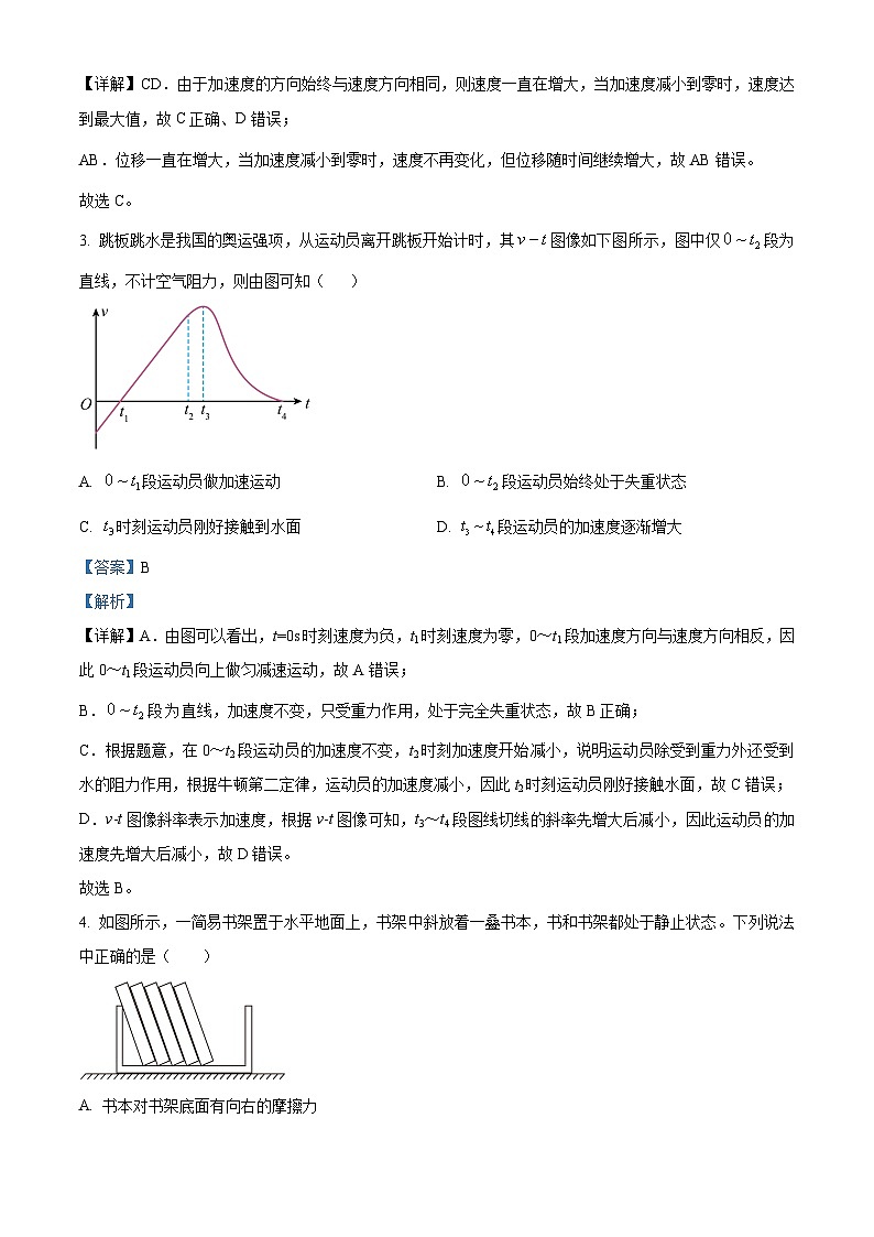 江苏省扬州大学附属中学2024-2025学年高三上学期开学考试物理试题（解析版）02